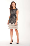 FRANK LYMAN Lace Overlay Dress