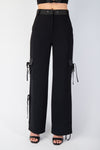 High Waist Side Slit Pant