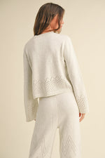 Border Crochet Knitted Top