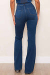 High Rise Faux Front Pocket Bootcut Jeans