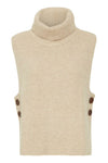 Sidonie Turtleneck Sleeveless Sweater