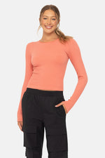 Seamless Ribbed Long Sleeve Top