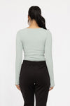 Seamless Ribbed Long Sleeve Top