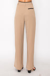 Long Pants With Contrast Edge Detail