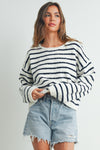 Striped Knit Sweater