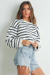 Striped Knit Sweater