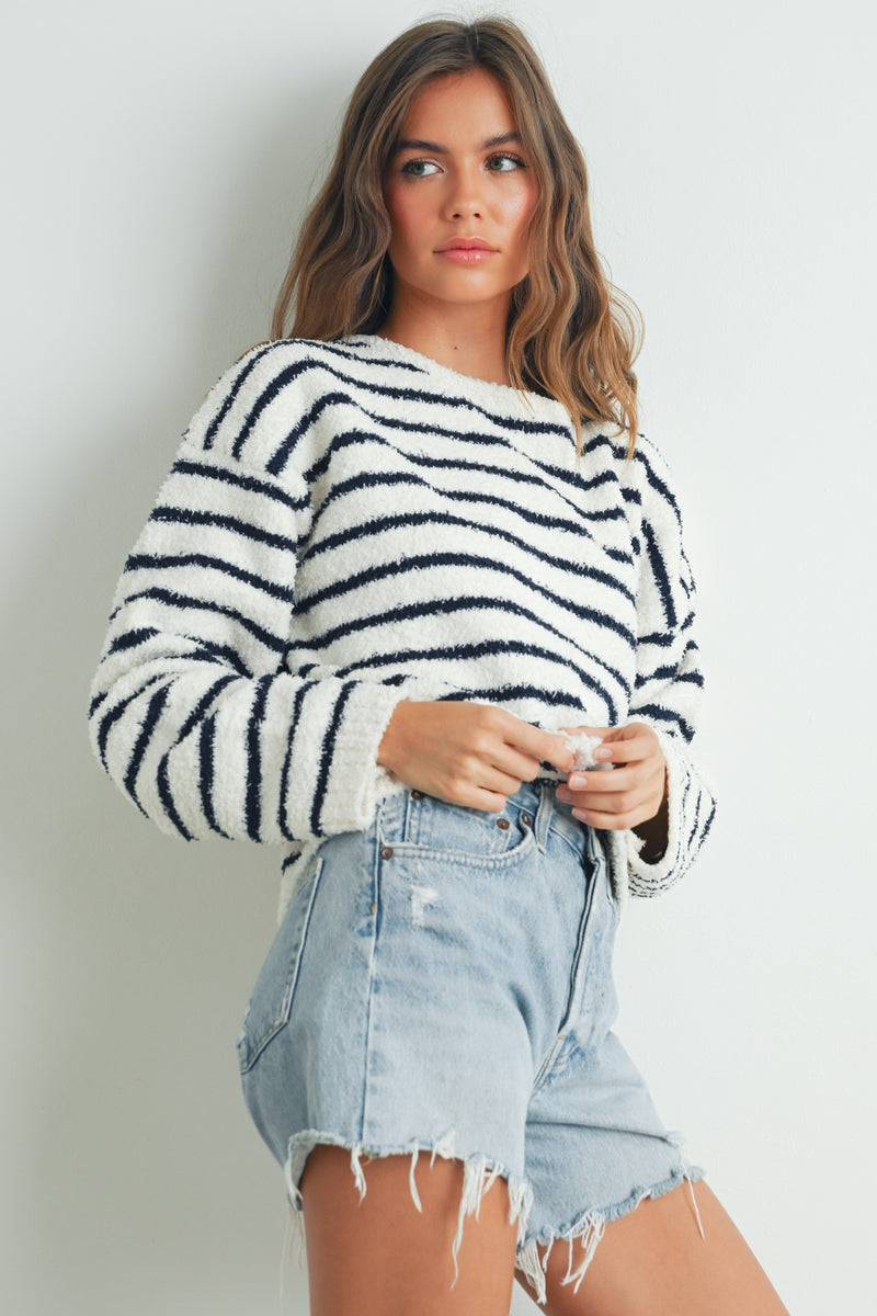 Striped Knit Sweater