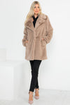 Super Soft Fur Mid Length Coat