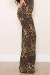 Leopard Wide Leg Jeans