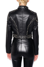 Silvia Crystal Moto Jacket