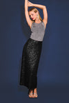 Sequin Bias Maxi Skirt