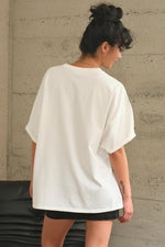 Oversized Distressed Cotton T-Shirt