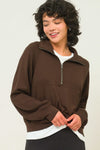 Half Zip Up Collar Sweatshirt