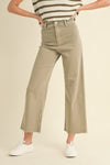 Straight Wide Leg Denim Pants