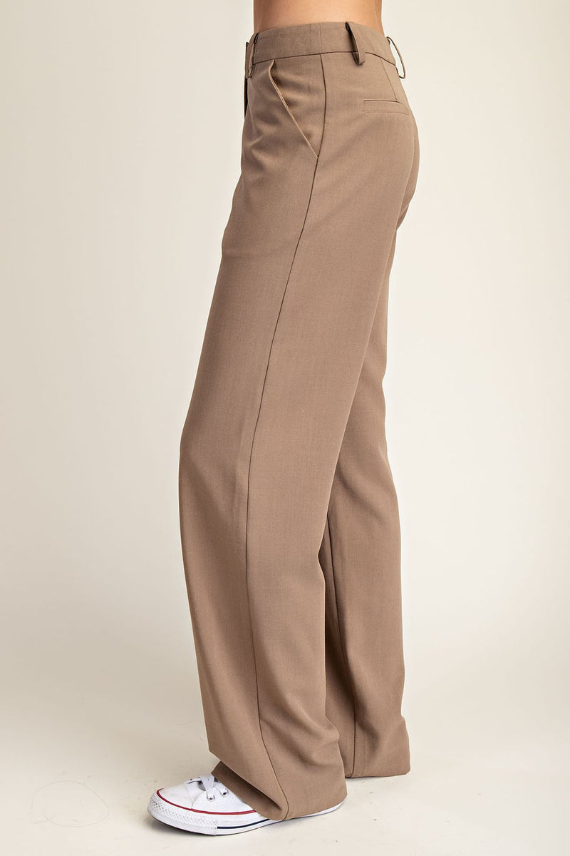 Textured Woven Long Pants