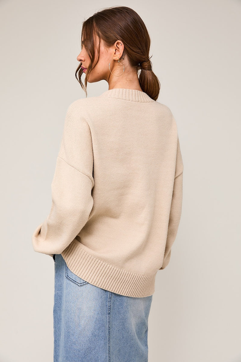 Long Sleeve Round Neck Sweater