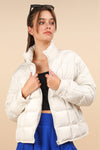 Solid Puffer Padded Warm Jacket