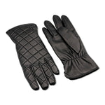 Nicole Miller Faux Leather Quilted Gloves