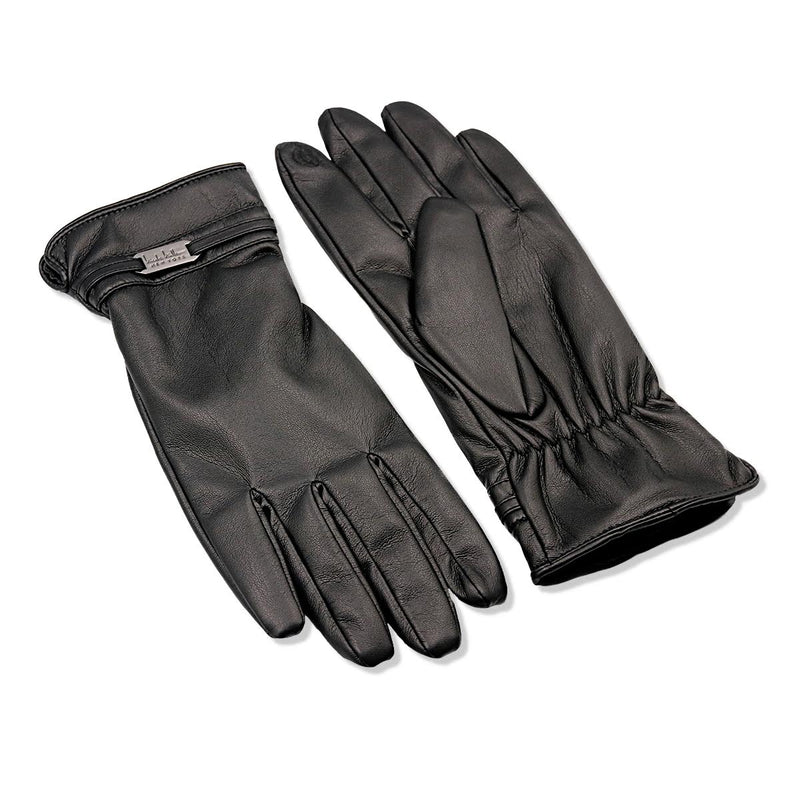 Nicole Miller Faux Leather Gloves