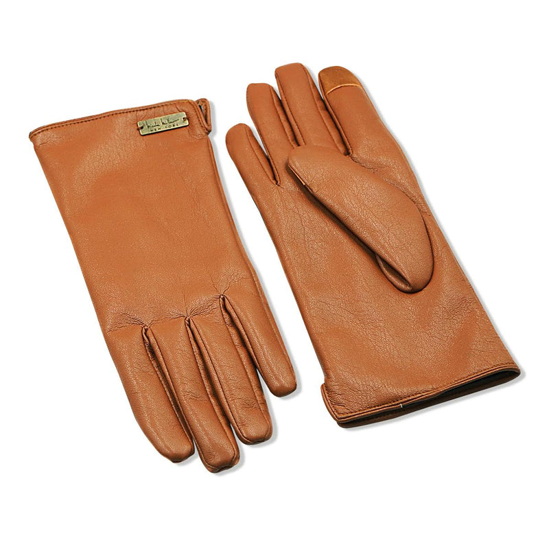 Nicole Miller Faux Leather Gloves