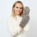 Faux Fur Flip Cover Mittens