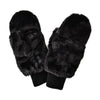 Solid Faux Fur Mitten Gloves