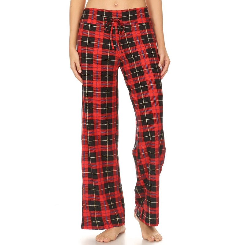 Buttery Soft Printed Drawstring Pajama Pants