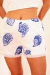 Coastal Charm Lace Trim Shorts