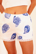 Coastal Charm Lace Trim Shorts