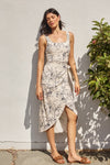 Sail Away With Me Tulip Hem Midi Wrap Dress