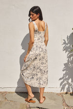 Sail Away With Me Tulip Hem Midi Wrap Dress