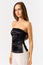 Satin Shirring Tube Top