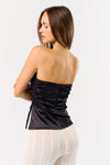 Satin Shirring Tube Top