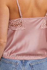 Silky Lace Trim Camisole