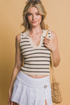 Ribbed V-Neck Tank Top