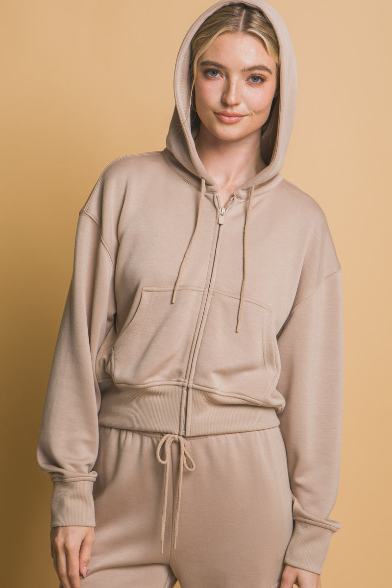 Zip Up Sweater Hoodie
