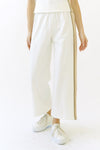 Side Slit Ponte Wide Track Pant