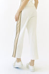 Side Slit Ponte Wide Track Pant