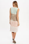 Tie Dye Printed Sleeveless Maxi Dress