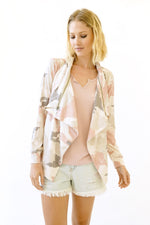 Zipper Collar Camo Jacket