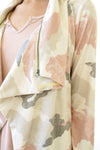 Zipper Collar Camo Jacket