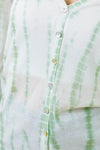 Tie Dye Sheer Knit Button Down Cardigan