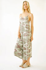Washed Camo Baggy Jumpsuit
