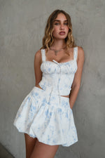 Bluei Floral Print Milkmade Corset Top
