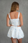 Bluei Floral Print Milkmade Corset Top