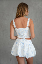 Bluei Floral Print Milkmade Corset Top
