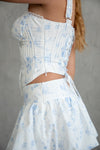 Bluei Floral Print Milkmade Corset Top