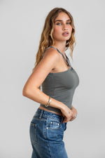 Nathy Halter Neckline Layered Top