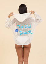 Surf Gypsy Intarsia Crochet Sweater Hoodie