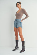 Just Black High Rise Vintage Short